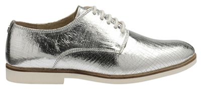 Silver 'Reagan' ladies lace up shoes